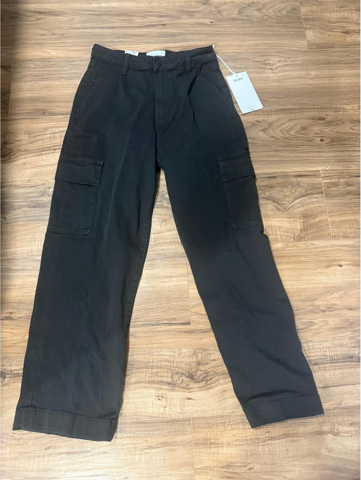 Du/Er Luxtwill Cargo Pants Black 27x28 New With Tags